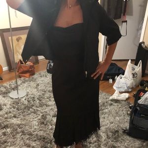 BCBGMAXAZRIA beautiful black evening dress